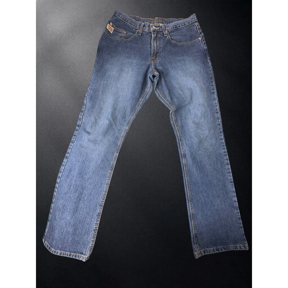 Cinch Men’s Straight Leg Jeans 33x34 Blue Denim Western Cowboy Pants